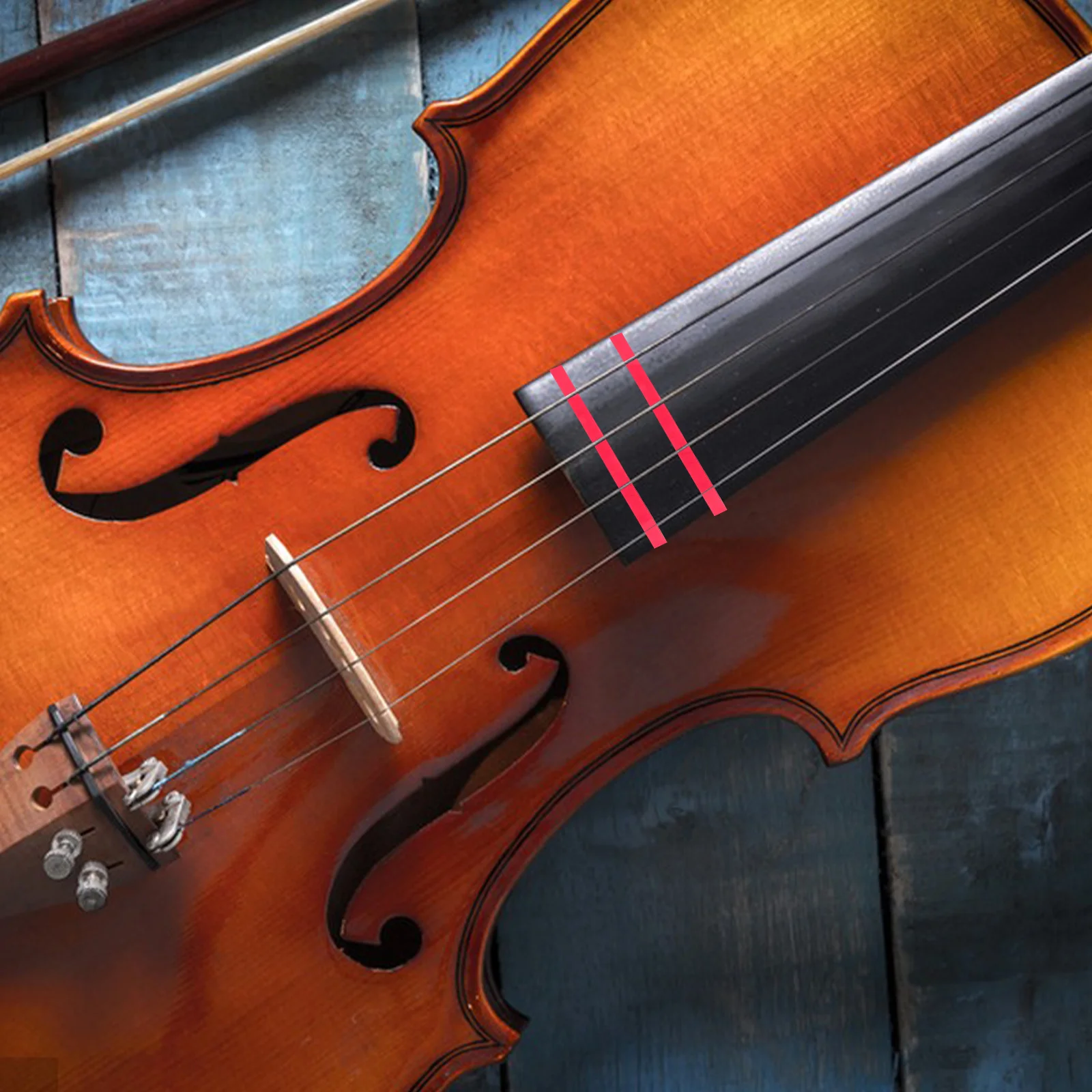 

2 Rolls Violin Cello Fingerboard Tape for Beginners Easy Apply Precise Finger Guide Instrument Accessories Learning Tool