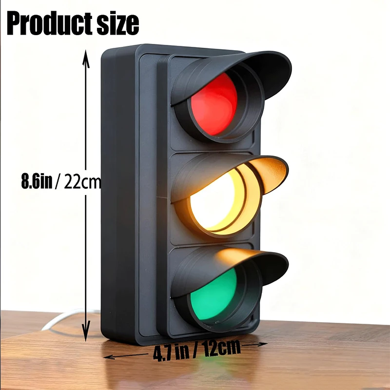 Traffic Signal Wall Light USB LED for Cafe Restaurant Decor Red Green Yellow Indicator Mood Lighting