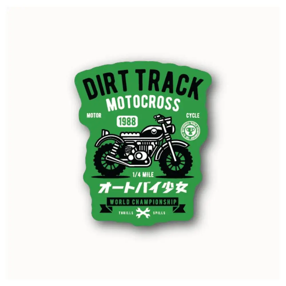 Dirt Track Motocross Waterproof Stickers For Decorating Car Windows Motorcycles And Computers.