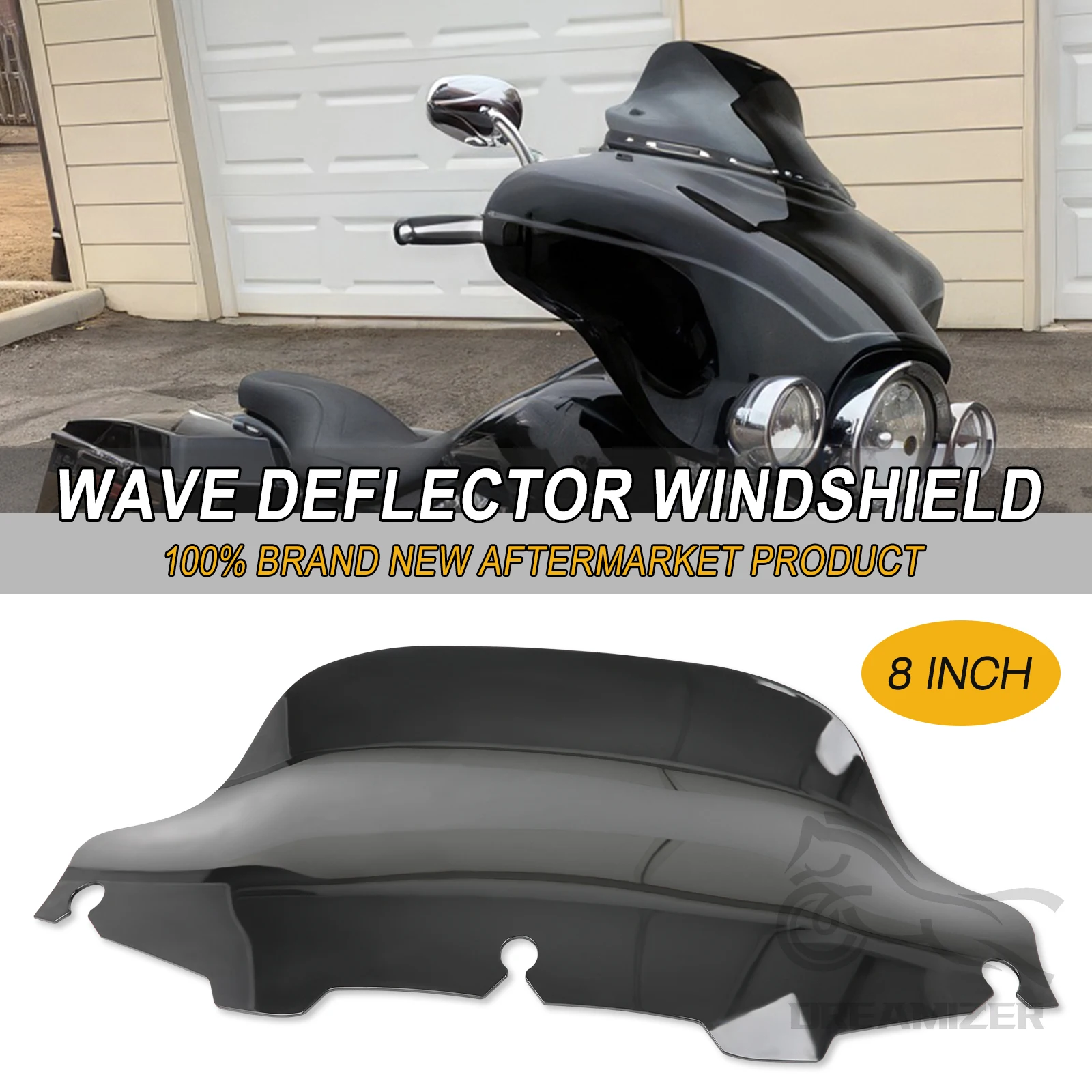 4 ''6'' 8'' owiewka szyby przedniej pokrywa szyby przedniej dla Harley Electra przemieszczanie się po ulicy Touring 1996-2013