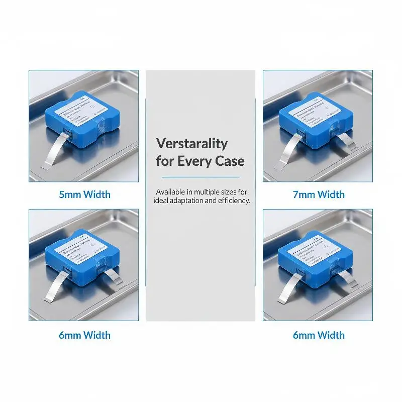 Dental Stainless Steel Matrix Bands Hypoallergenic Matrice Striproll 5/6/7/9.5mm for Sensitive Oral Cavity Patients