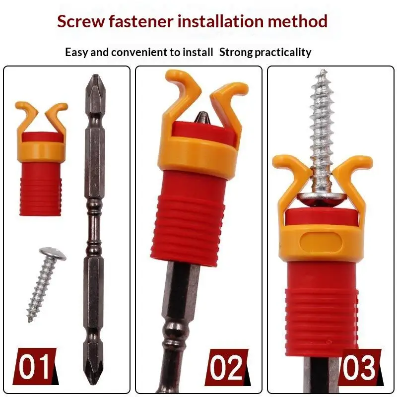 (Ce14)1/3/5Pcs Screw Holder Plastic Woodworking Universal Screw Fixing Sleeves Tool For Safety Screws And Drill Clamps