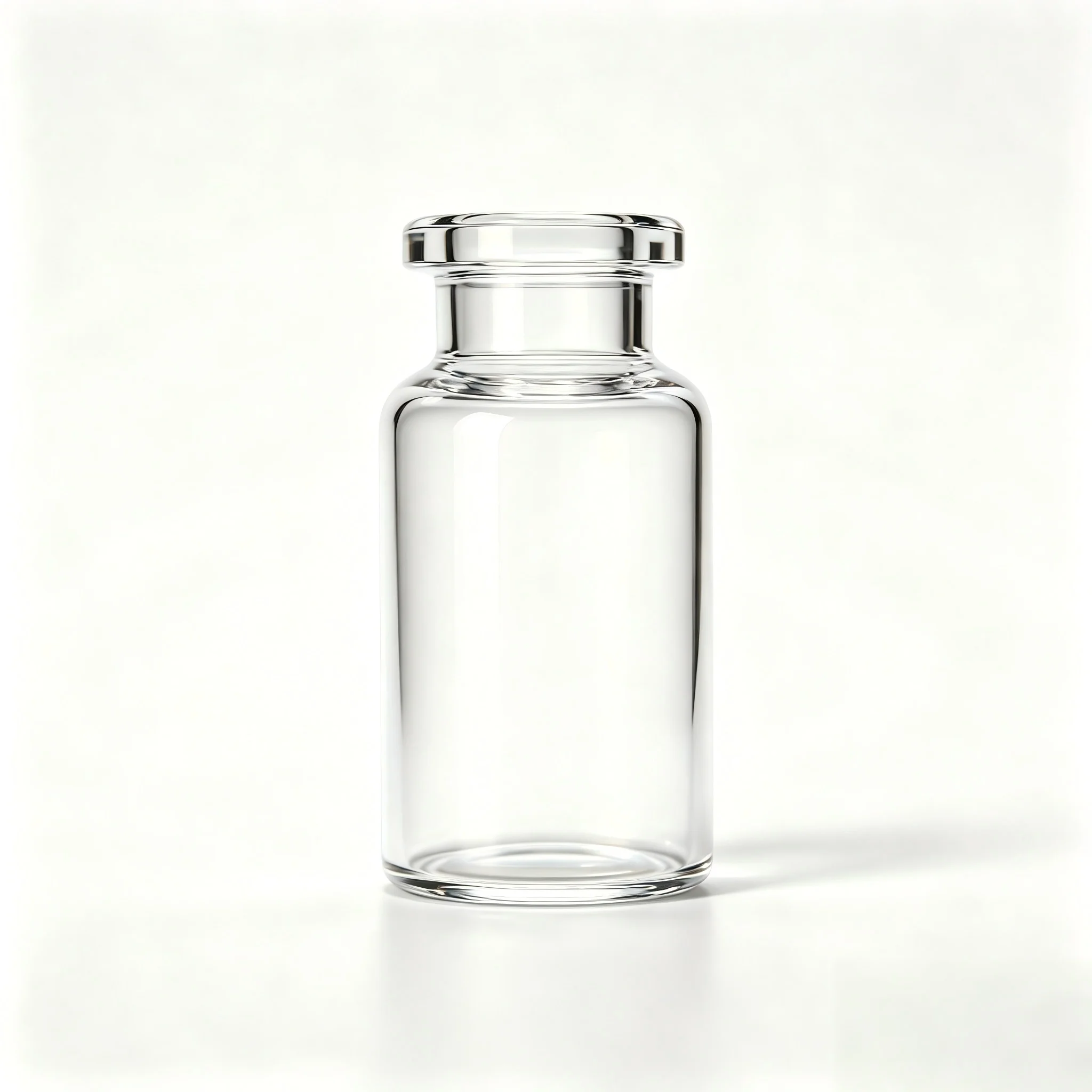 100Pcs/lot Diameter 24mm 10ml Clear Injection Glass Vial With Flip Off Cap, 1/3oz Glass Bottles