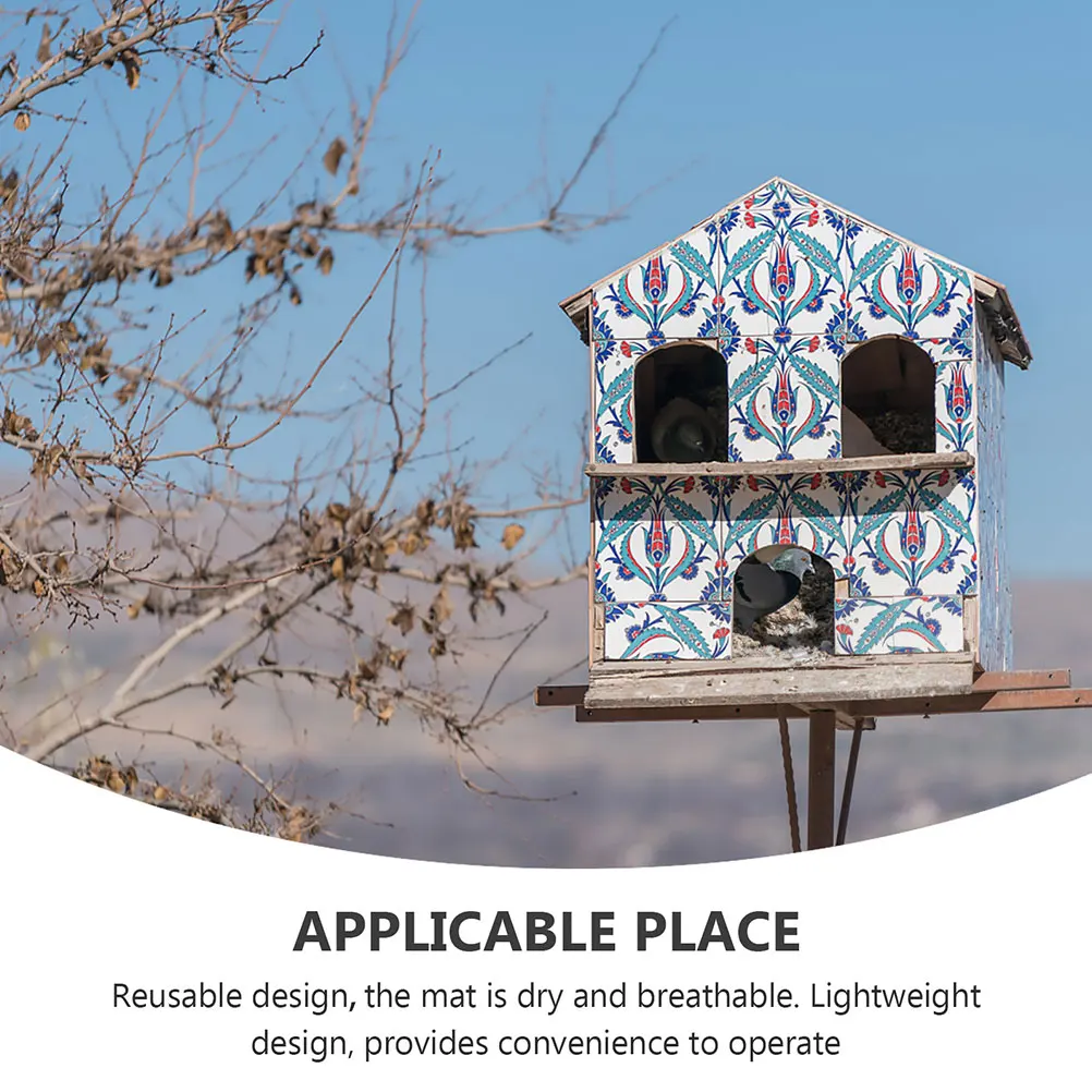 

6Pcs Durable Pigeon Nest Mat Coconut Fiber Bird Nest Pads Thick Natural Nesting Pads for Egg Breeding Warmth Breeding Bird Pad