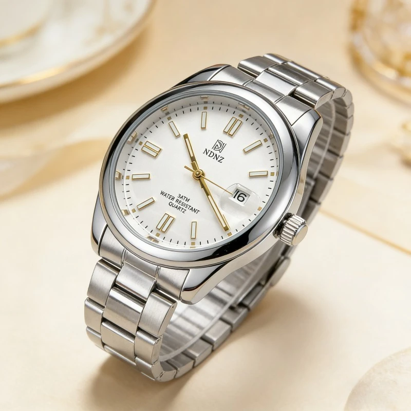 

NDNZ Новые модные мужские часы, роскошные часы, водонепроницаемые деловые часы, кварцевые часы с датой, мужские часы