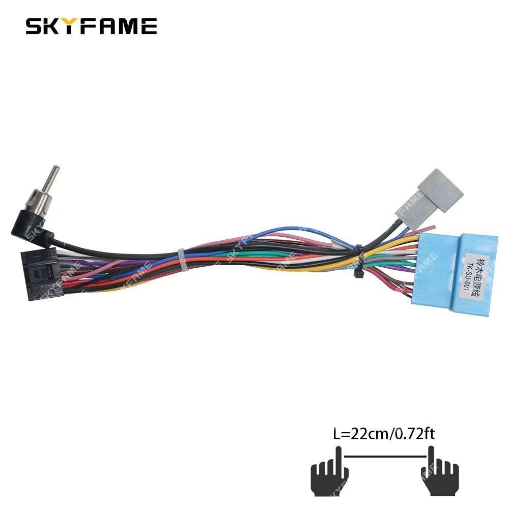 SKYFAME 16Pin سيارة ستيريو سلك تسخير محول كابل الطاقة لسوزوكي سوبر جراند فيتارا ليانا