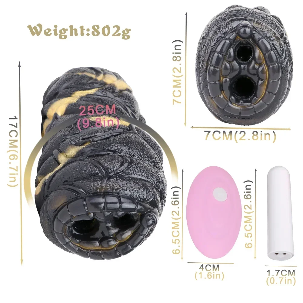 Vibrazione mucca nera doppio canale tazza di aeroplano a forma di Silicone animale esotico mucca Yin natica modello invertito giocattoli del sesso esotico