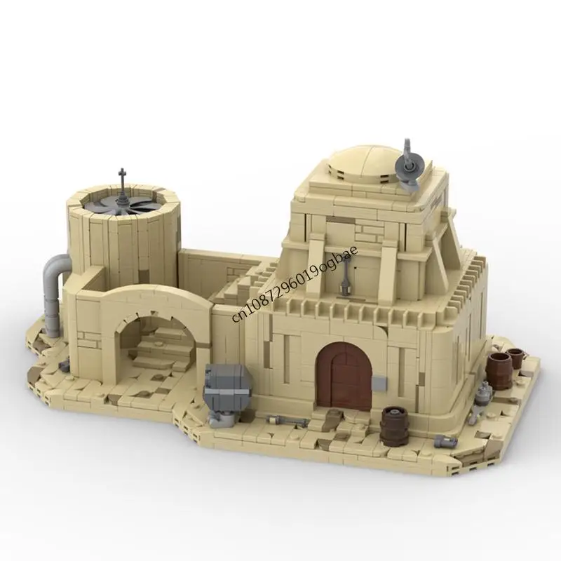 Novo 1919 pçs famoso estrela batalha filme moc tatooined casa modular quebra-cabeça personalizado diy ideias criativas crianças brinquedos presentes de aniversário