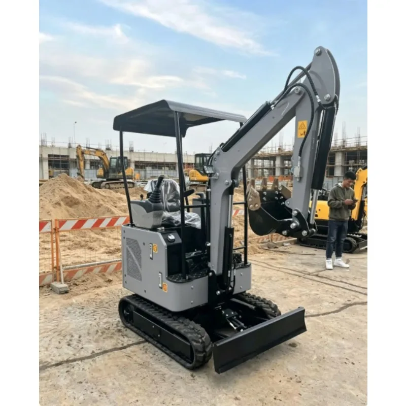 Portable Mini Excavator 2 Ton CE EPA Certified, Rubber Track Small Digger for Trenching, Landscaping and Farm Renovation