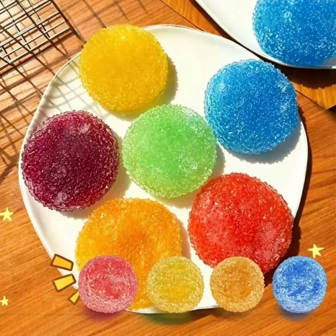 Fructose Smoothie Balls Are Plastic To The Touch and RustleHigh-value Hand-made Balls Decompress Toys and Pinch Music