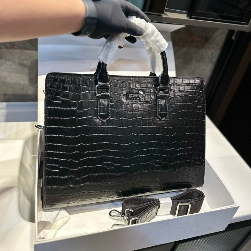 

Mens Top Handle Bags Large Capacity Business Briefcase Classic Simple Casual Shoulder Bag Messenger Bag for Work Office Travel