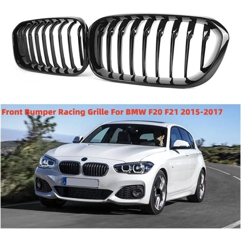 For BMW 1-Series F20F21 2015/7 Kidney Raring Grille Car Front Bumper Sports Slat