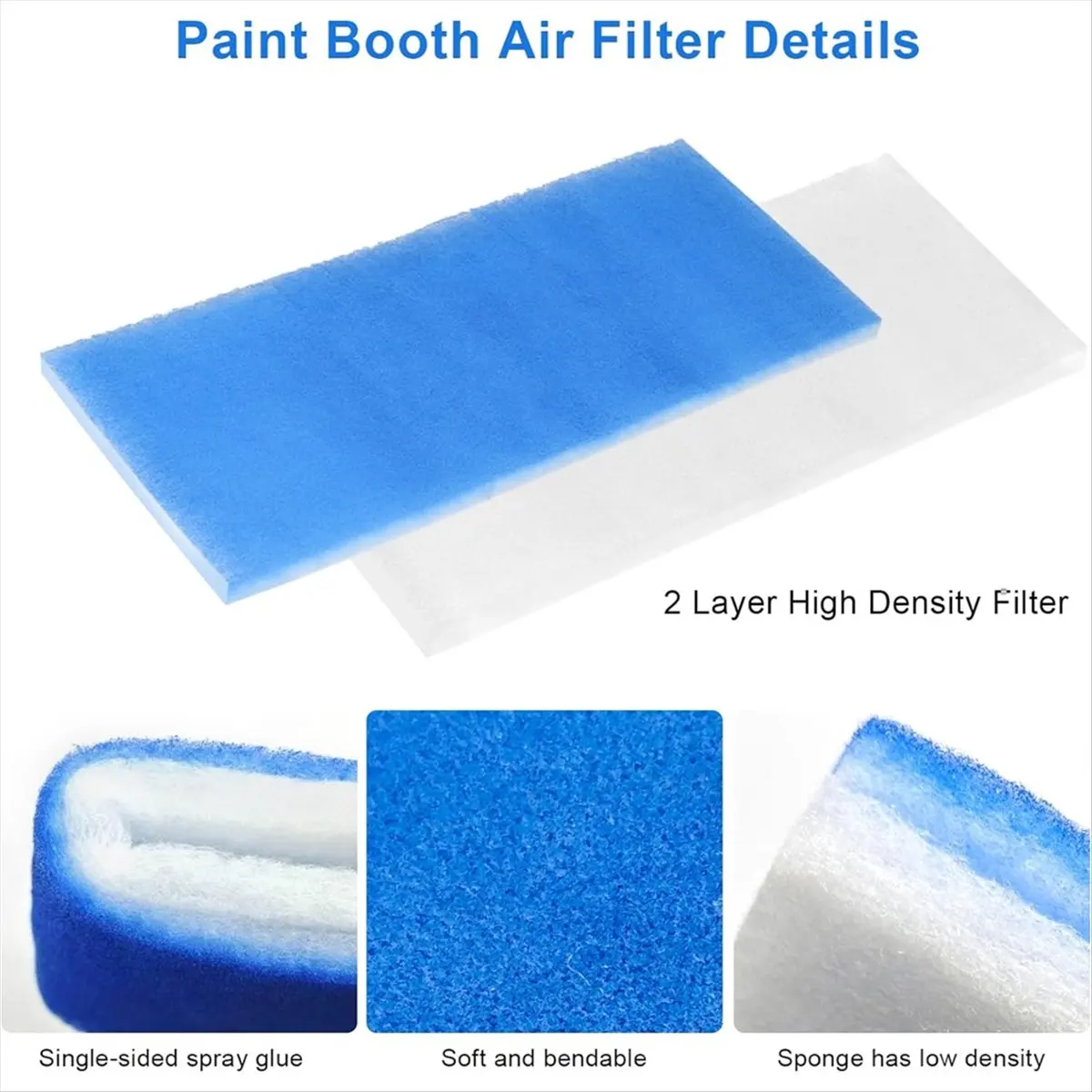 

Аэрограф - Краска фильтра капота - Воздушный фильтр кабана Портативный аэрограф для хобби - Набор фильтров капота (16x7 дюймов)