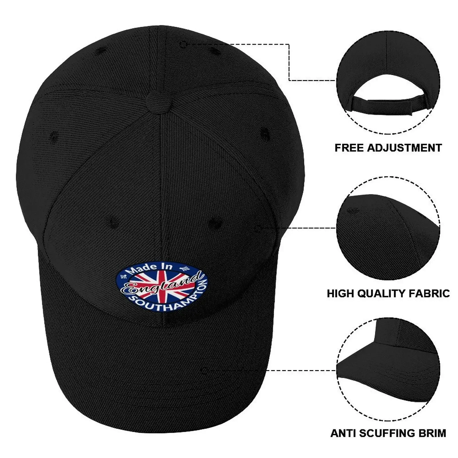 Casquette de Baseball fabriquée à Southampton, angleterre, royaume-uni, chapeau de noël, à rabat, de styliste, de luxe pour hommes et femmes