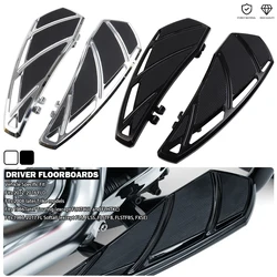 Motorcycle Driver Floorboard Rider Footboard Kit Fit For Harley Road King Electra CVO Street Glide Softail FL Dyna FLD 1986-2023