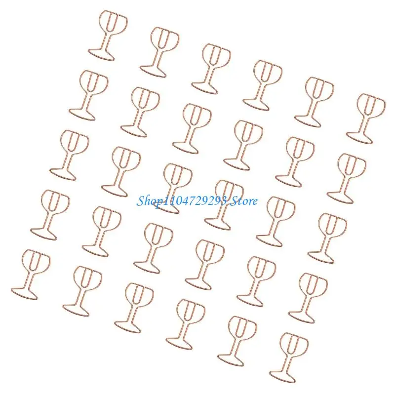 Y2GD 30PCS WINE WINE KLIPY KLIPY KLIPY KOLOROWY METALOWY PAPIEROWY CLIP DOKUMUNICZEN
