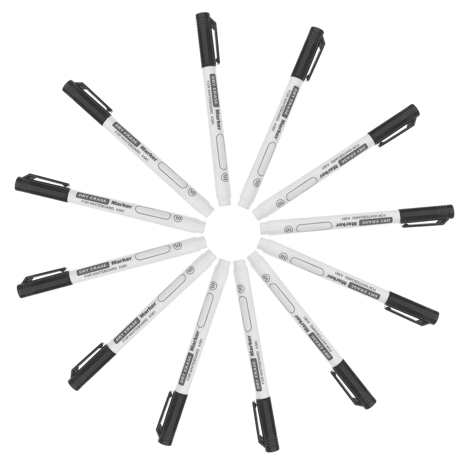 

12Pcs Whiteboard Markers Fine Tip Dry Erase Pens for Classroom School Office Home Use Quick Drying Non Toxic Low Odor