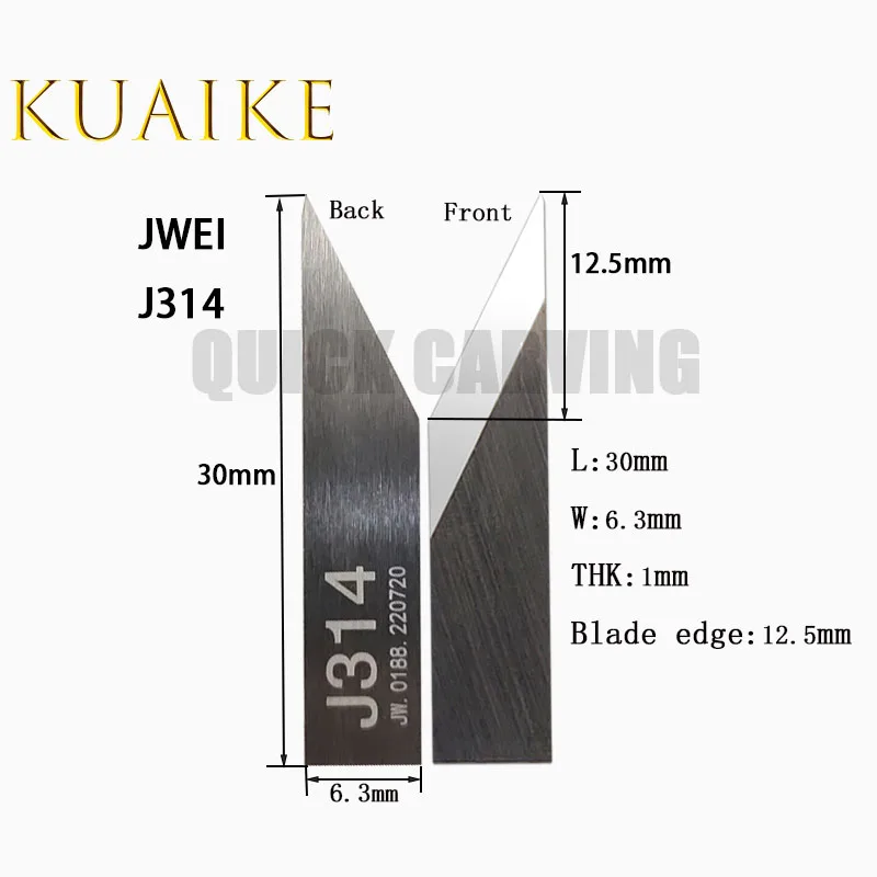 Imagem -06 - Jwei-lâminas Entalhadas Máquina de Corte Cnc Caixa de Papel Faca Cortador de Entalho J356 J351 J314 J355-a J355-b 10 Pcs