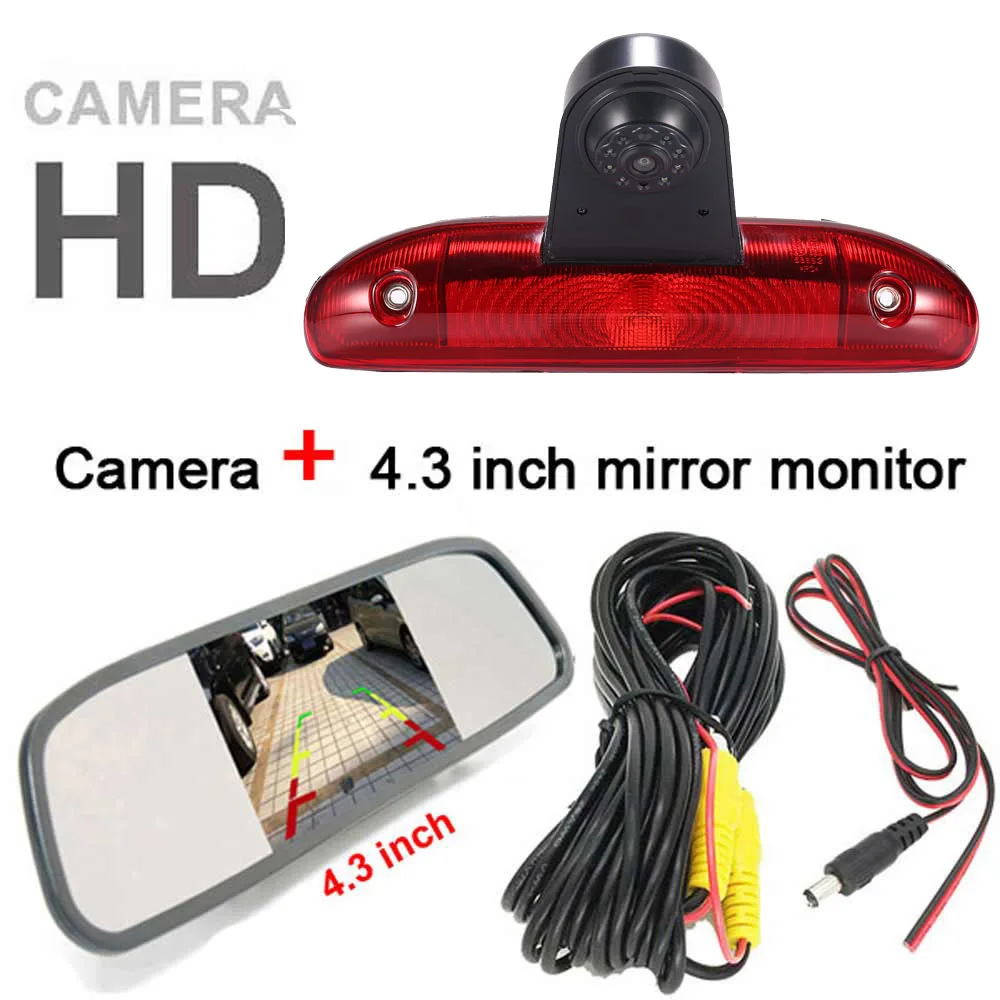 HD Car rear view Camera for Peugeot Boxer /Citroen Jumper Relay /Fiat Ducato 244 Bus Kasten with mirror monitor Kit