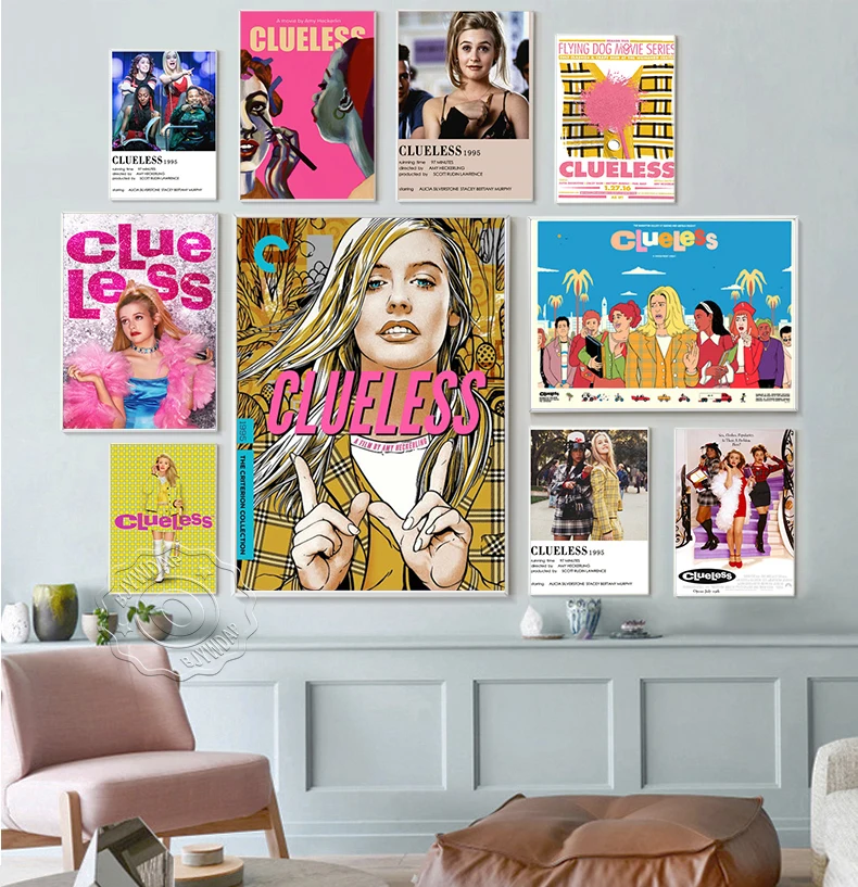 

Clueless Movie Poster Modern Romantic Comedy Film Wall Art Canvas Painting Prints Pictures Room Home Decor