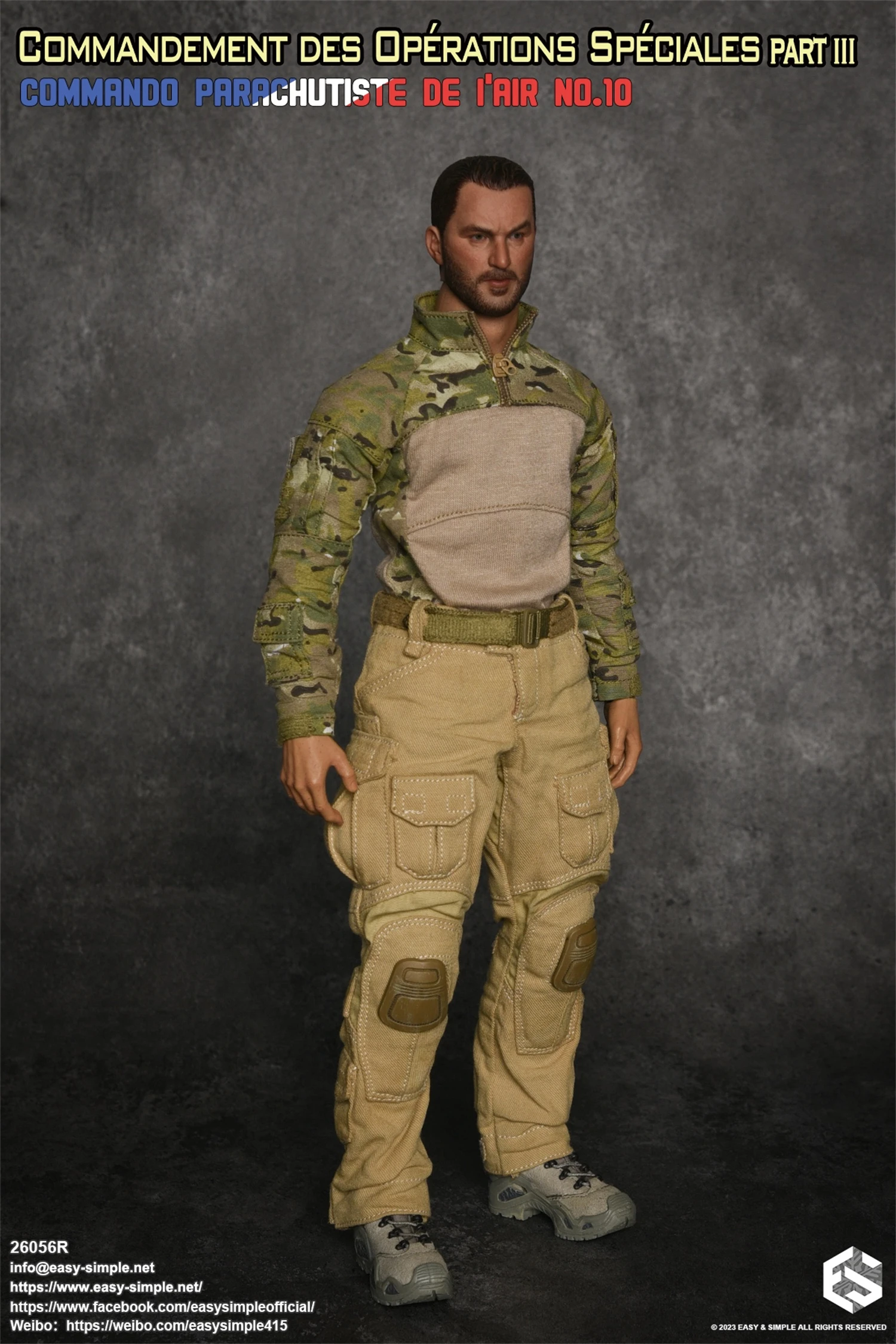 Easy&Simple 26056R 1/6 Commandement des opérations spéciales Part III Soldier Action Figure