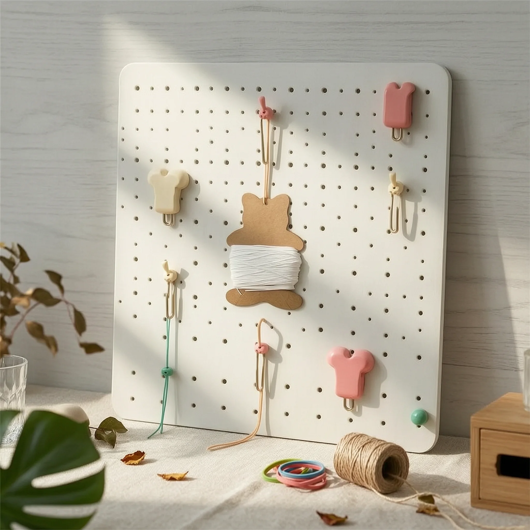 Winding Card Die-Cut Cord Organizer Thread Card Flat Winding Board Compact for Crafters, Craft Rooms, Tackle Boxes