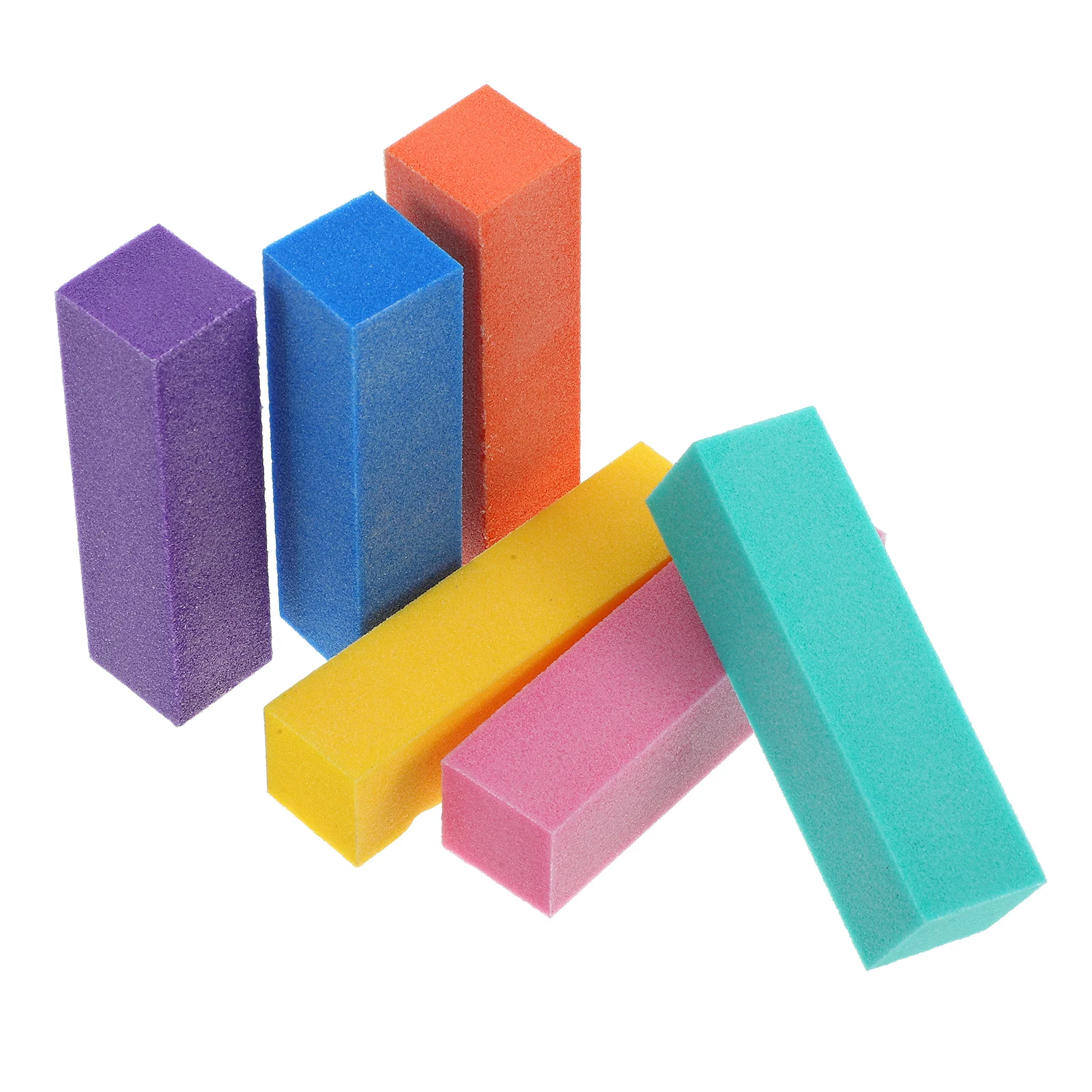 6 pçs arquivos de unhas buffers reutilizáveis seguro natural acrílico unhas manicure conjunto de ferramentas pequena arquivo de unhas