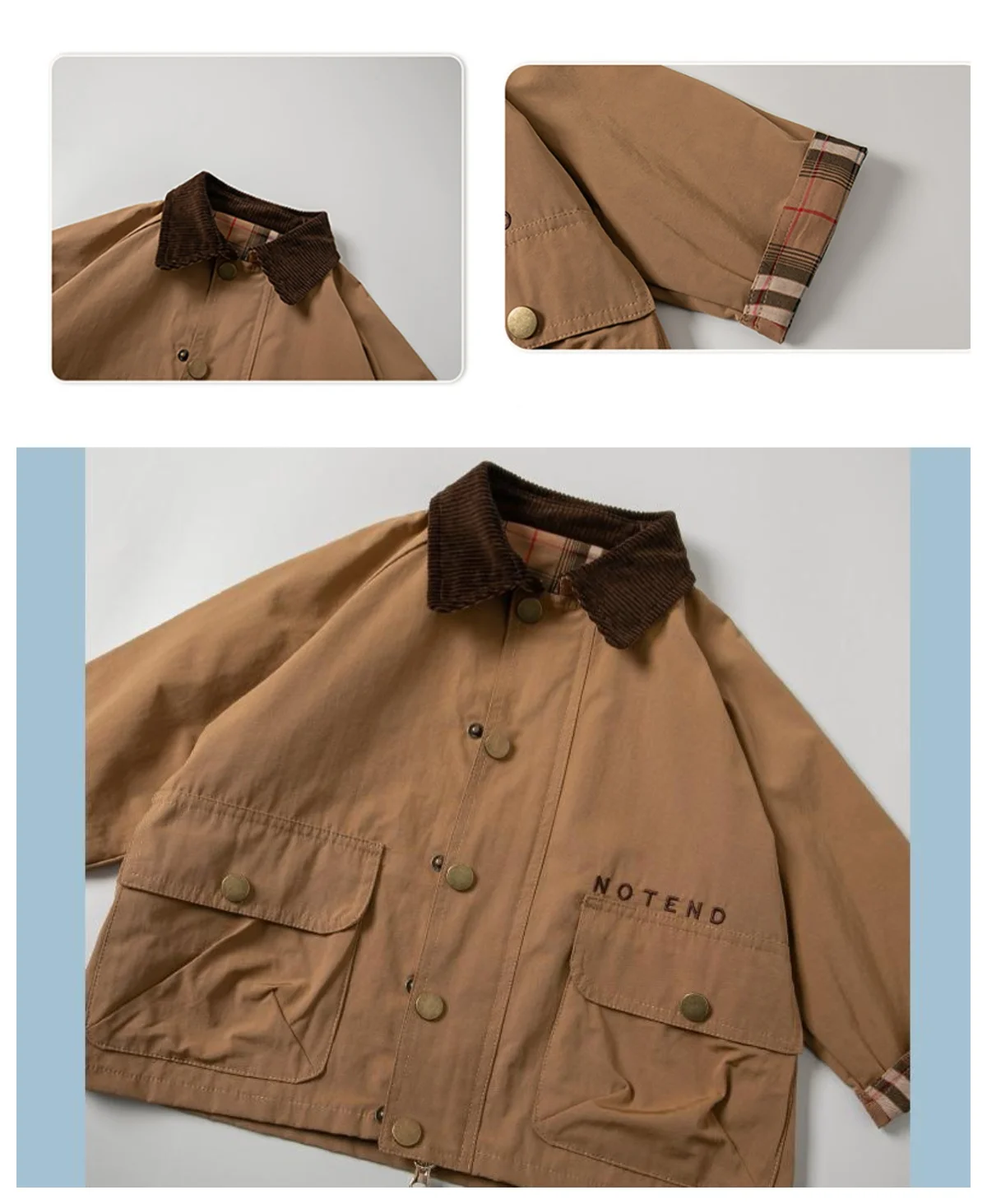 Baby Girl Spring Autumn Trench Coat Kid Windbreaker Age 2-9Y Girl Casual Fashion Brown Coat Tween Classical Outwear Child Jacket