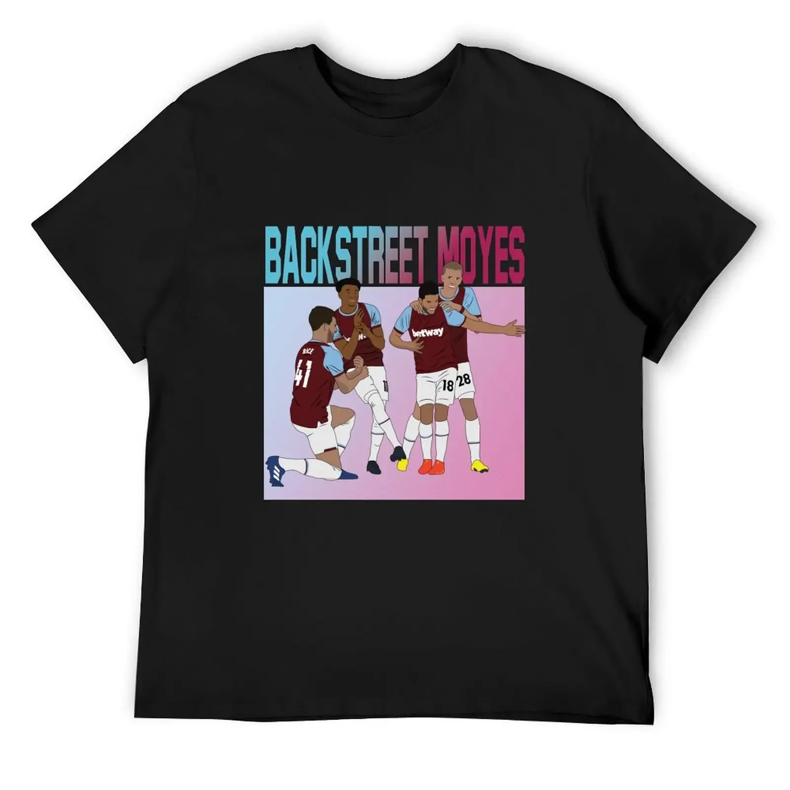 Backstreet Moyes Jesse Lingard Declan Rice Pablo Fornals Tomas Soucek Band Goal Celebration T-Shirt kawaii clothes men clothes