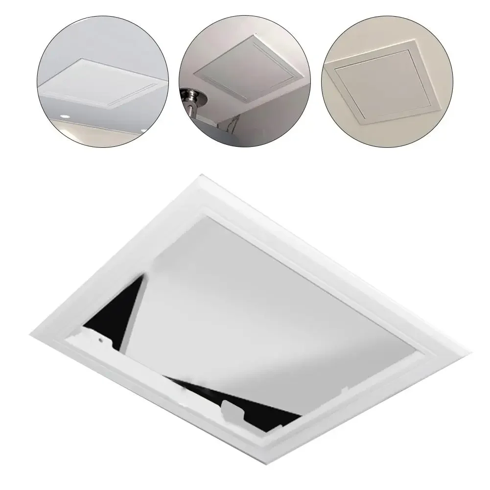 1pc Access Panel Pallet Inspection Port Seamless Integration Push-to-open ABS Overhaul Gate Cover For Plumbing Inspection