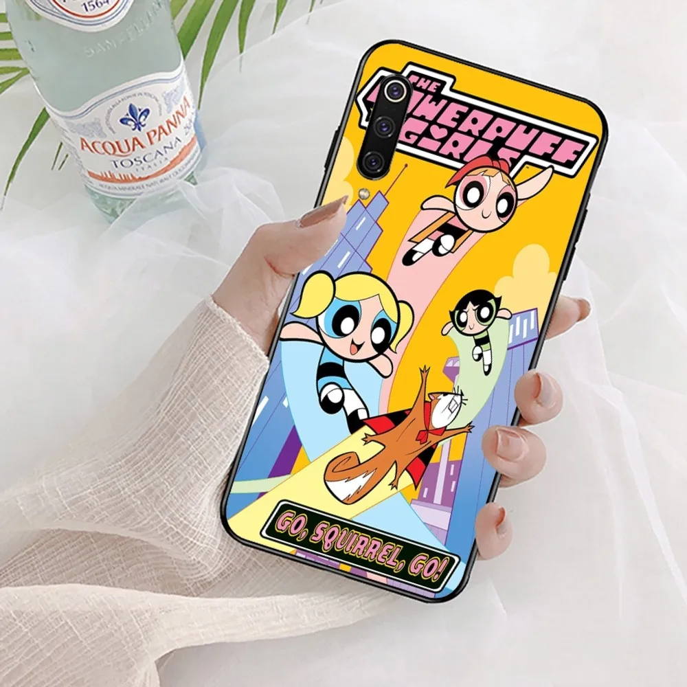 Cute-P-Powerpuffes-G-Girls Phone Case For Xiaomi Mi 5X 8 9 10 11 12 lite pro 10T PocoX3pro PocoM3 Note 10 pro lite