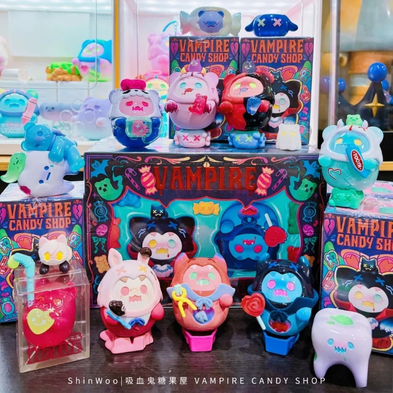 

Unicorn ShinWoo Vampire Candy Shop Series Blind Box Toy Surprise Box Cute Action Anime Figures Room Decor Collection Model Gift