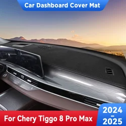 For CHERY TIGGO 8 Pro Max 2024 Car Dashboard Avoid Light Pad Instrument Platform Desk Cover Mats Carpets Anti-UV Accessories