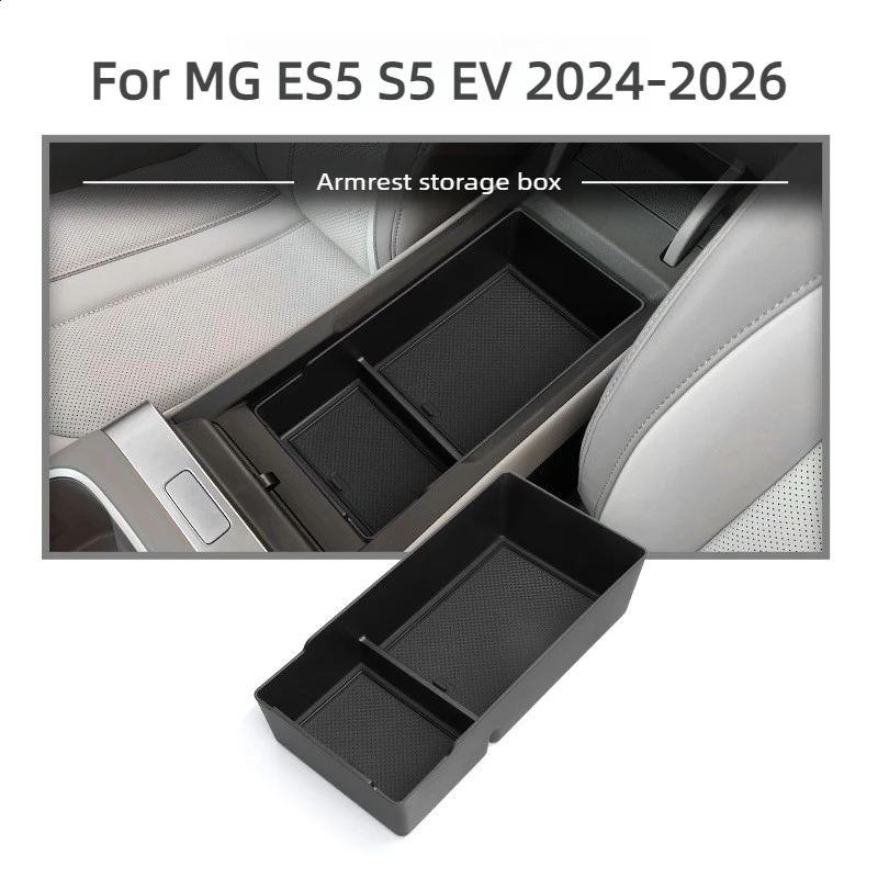 Auto-Aufbewahrungsbox für MG ES5 S5 EV 2024 2025 2026 Armlehnen-Aufbewahrungsbox Mittelkonsole Untere Ablage Auto-Zubehör Organizer – Detail 2