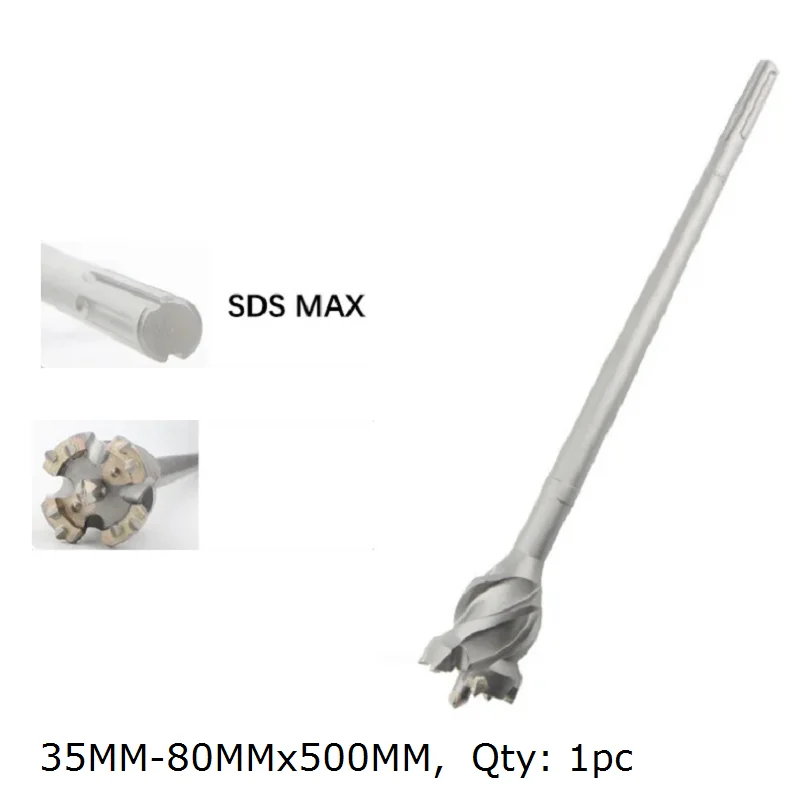 35-80MMx500MM Concrete steel marble  wall drilling bit pit Alloy hole opener Industrial grade
