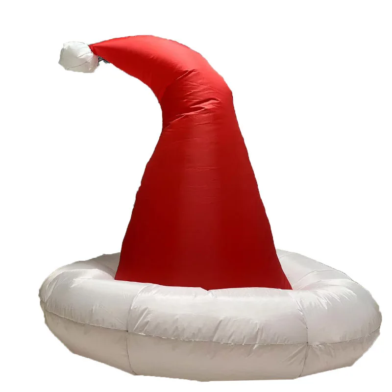 

Christmas shopping mall beautiful Chen model Santa Claus car outdoor decoration Christmas hat inflatable air mold