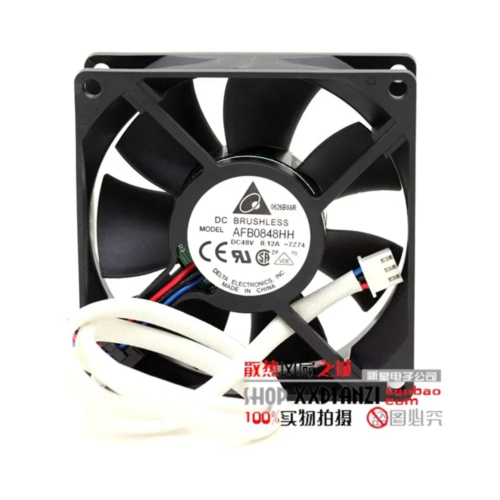 Immagine 3: Originale per server Delta AFB0848HH 8025 8CM 48V 0.12A con ventola a doppio cuscinetto