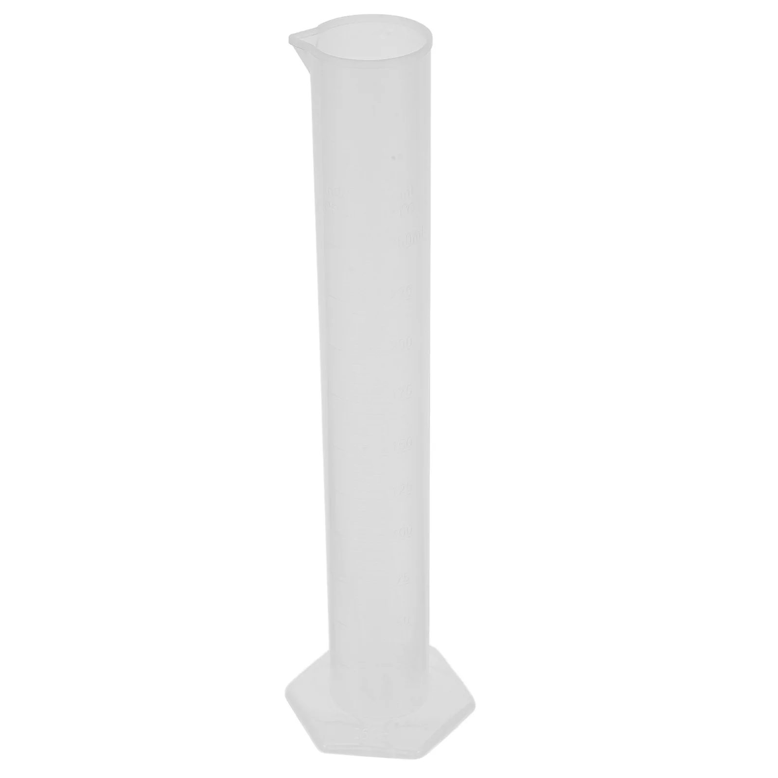 

250ml Plastic Cylinder Wide Graduated Measuring Cylinder Rim Tapered Spout Food Grade PP Lab Measuring Cup Baking