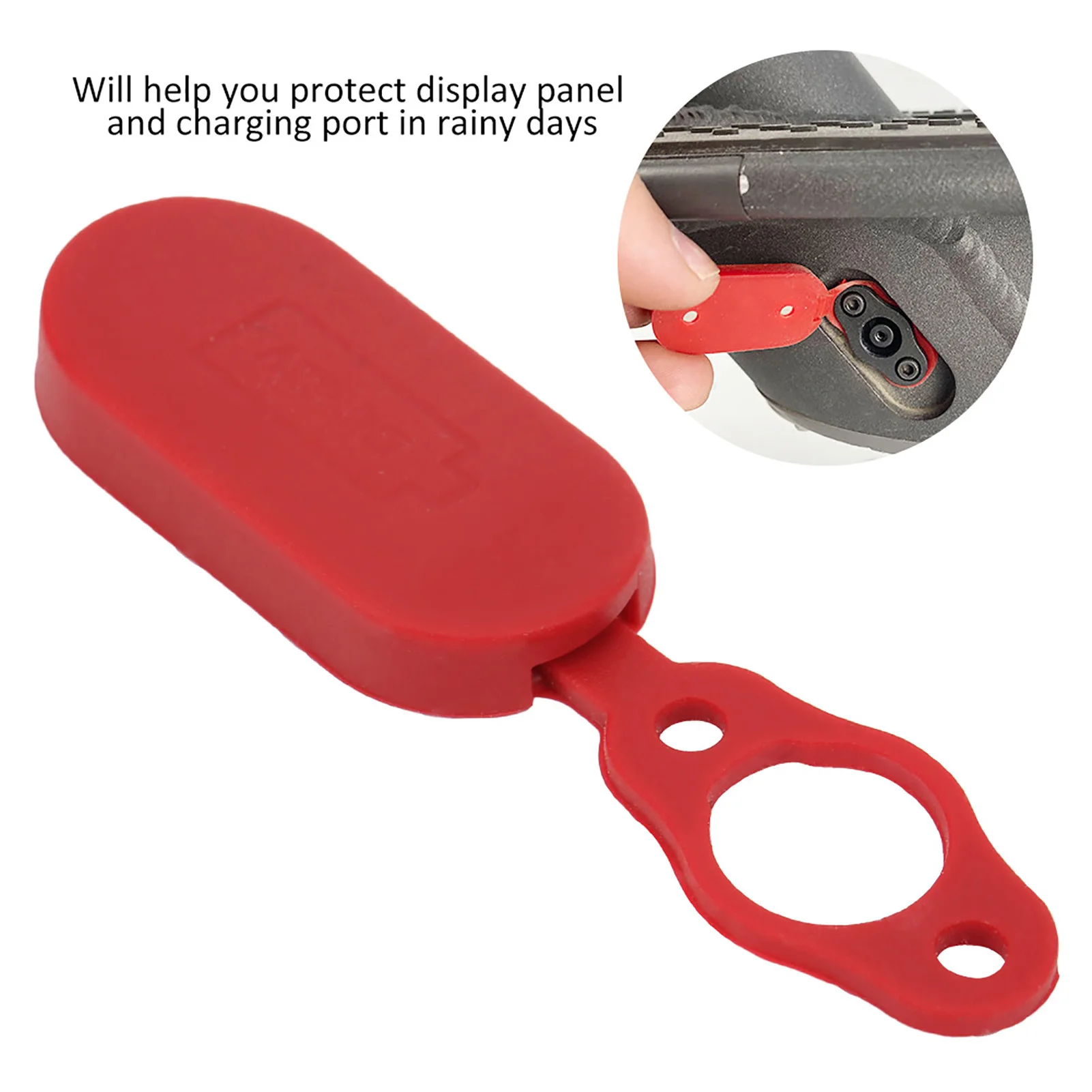 2PCS Red Charging Port Waterproof Cover Accessory Fit For Xiaomi PRO Electric Scooter