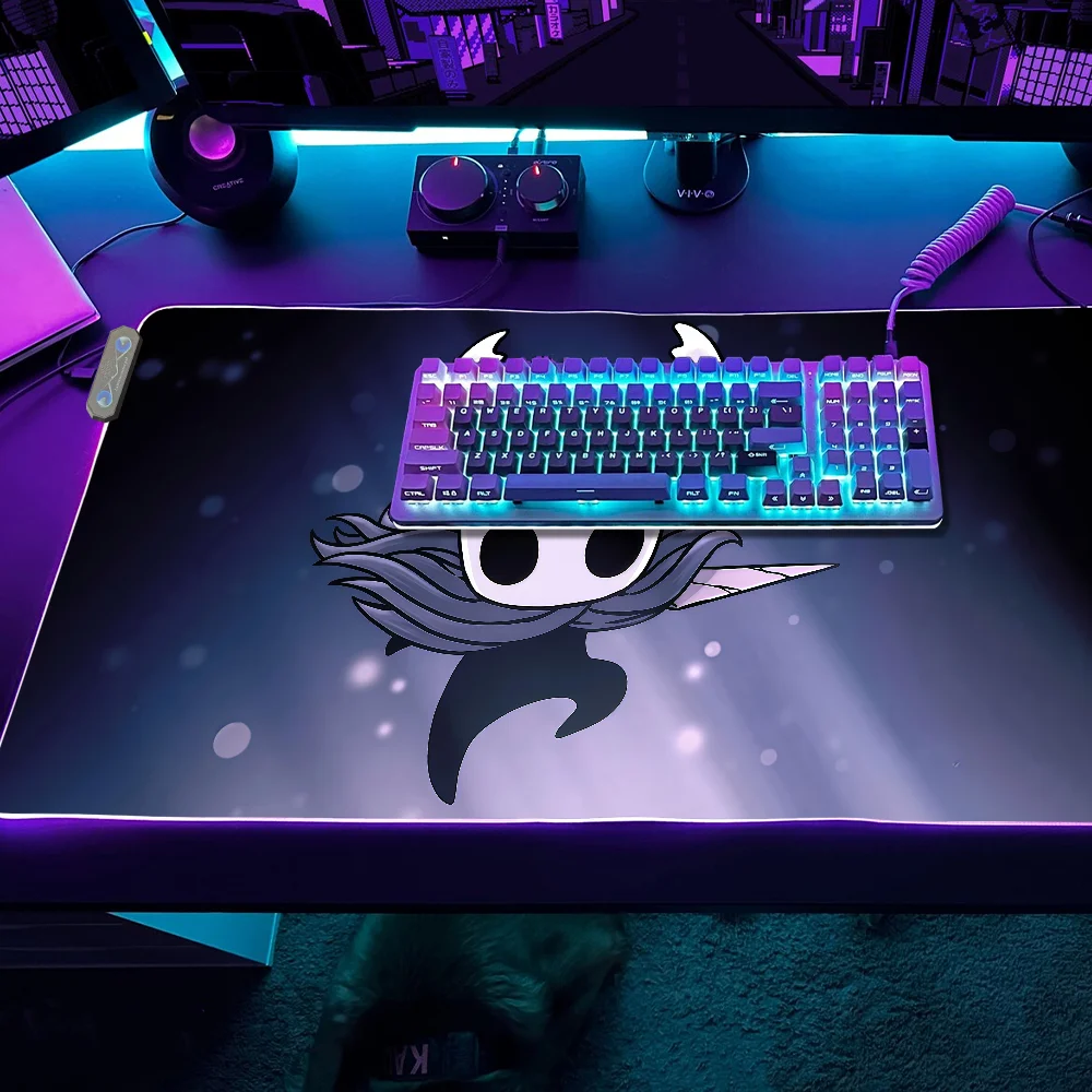 

Игровой коврик для мыши Knight Game, светодиодные настольные коврики с подсветкой, резиновые настольные полые коврики XXL RGB, настольные коврики Micro USB