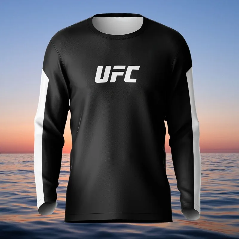

MOTO-Brazilian Jiu-Jitsu Jersey 2025 Autumn Men Competition Submission Grappler 3D Print T-shirt UFC Long Sleeve Fitness Tops
