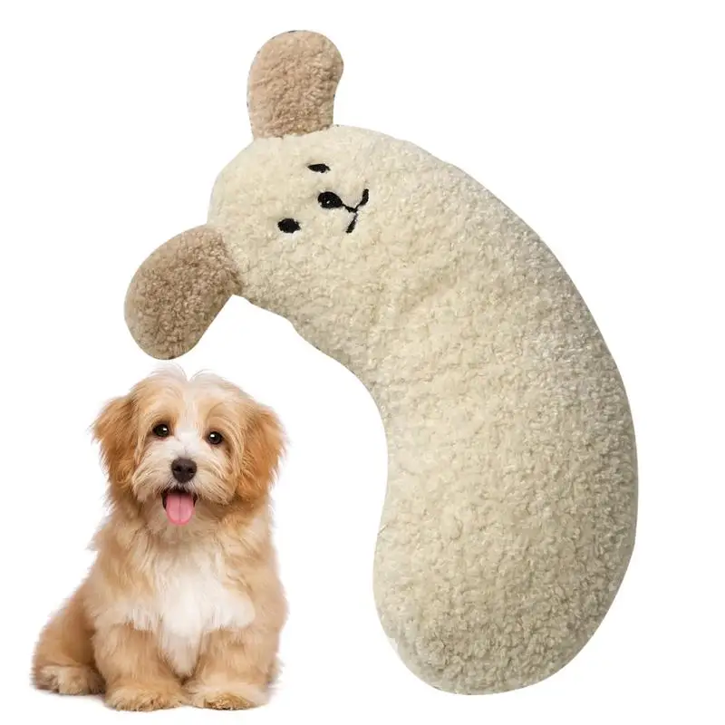 Winter Warm Pet Dog U-shaped Pillow Protects Cervical Spine Deep Sleep Plush Toy Cat Bed Half Donut Neck Pillow