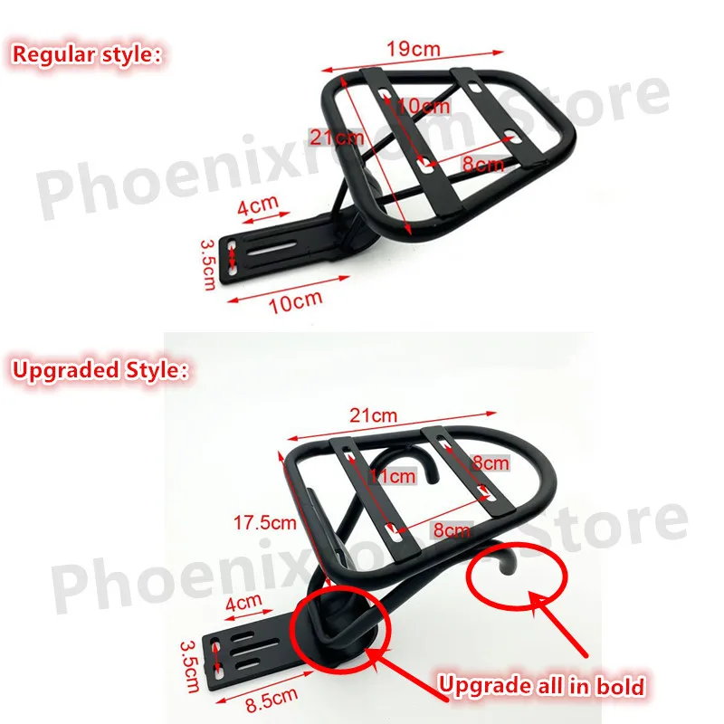 Electric Bicycle Trunk Bracket Electric Vehicle Universal Tailbox Steel Frame Scooter Backrest Storage Luggage Box Carrier