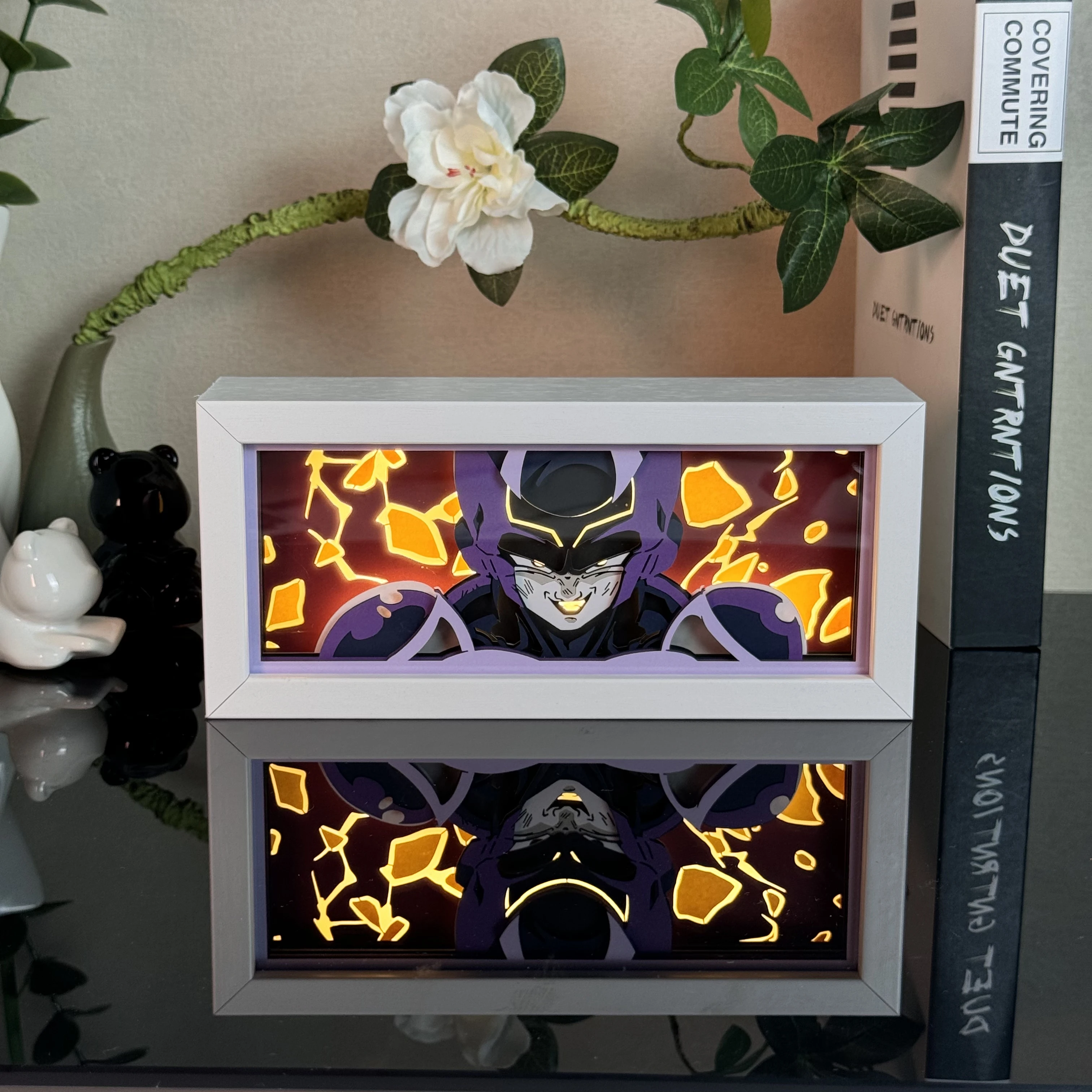 Anime Light Box Paper Carving Night light for Manga Shelf Space Decoration Gift for Friends Bedroom Variable Color Night Lamp
