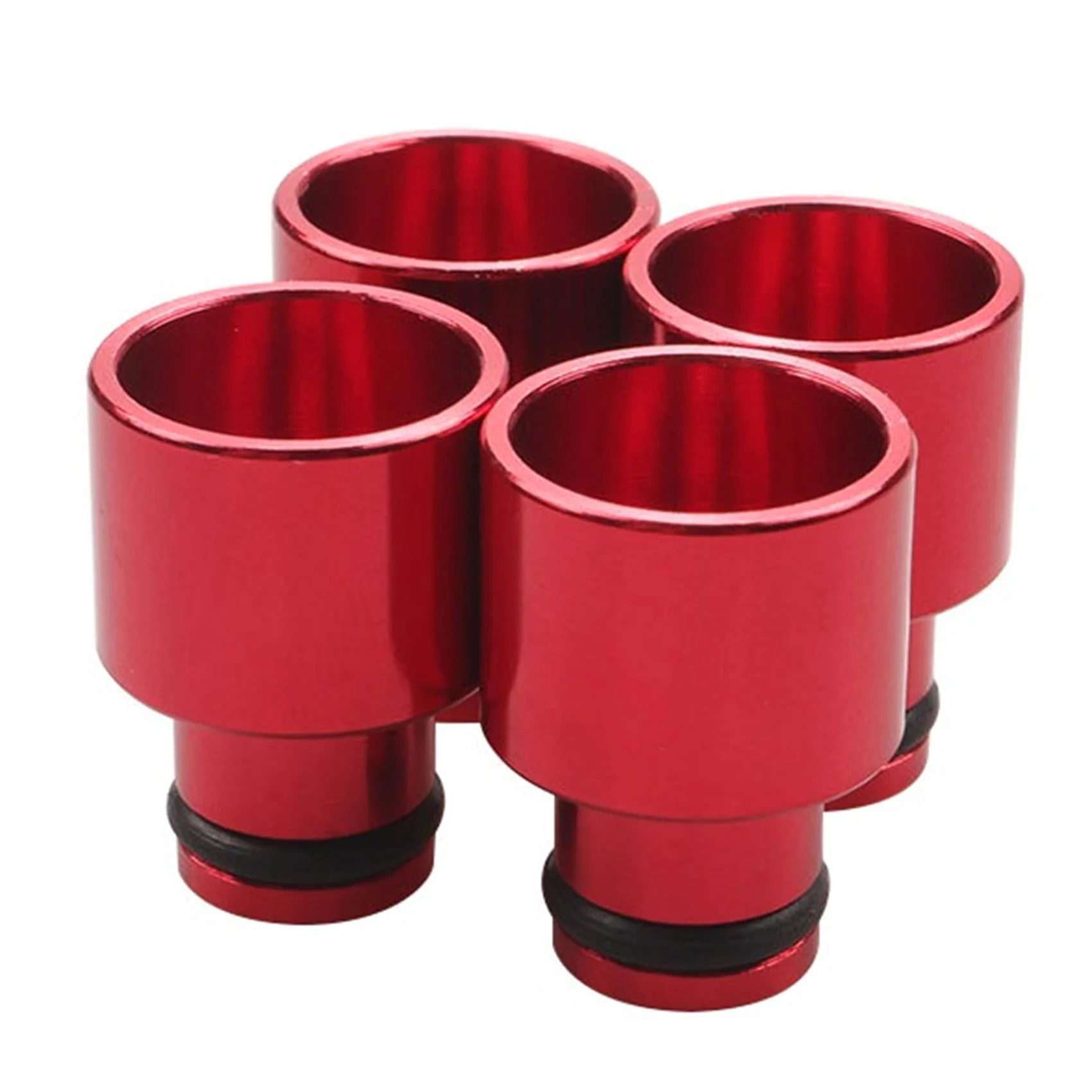 4PCS Fuel Injector Adapters Hat Fuel Nozzle Spacers Extenders Car Top Cap Accessories For B16 B18 D16Z D16Y-AU62