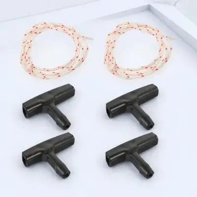 2Sets Garage Emergency Pull Rope and Handle Kit Strong Pull Cord for Attic Access and Garage Door Quick Release Safety