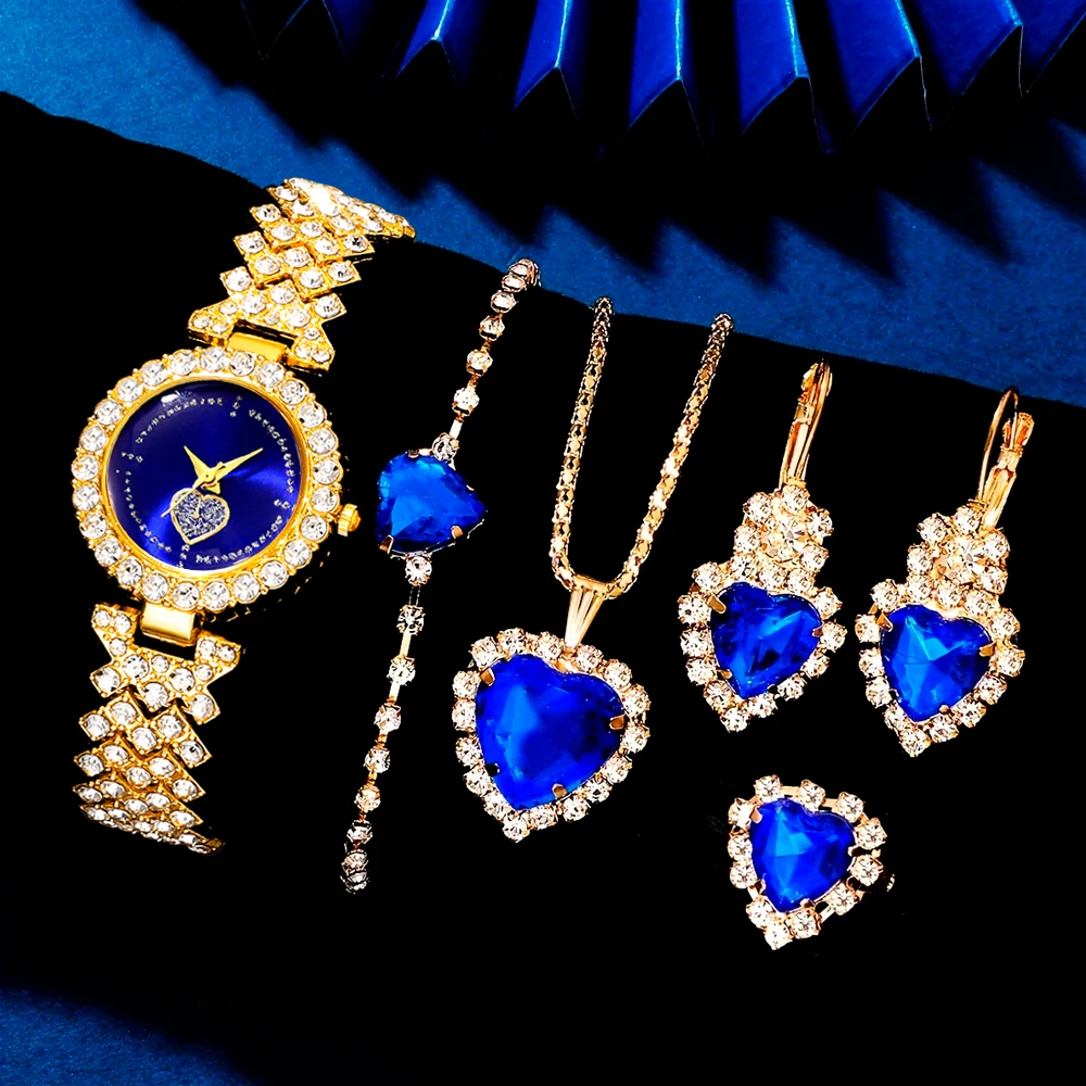 6Pc New Women's Quartz Watch - Gift And Exquisite Combination - Suitable For All Holiday Occasions