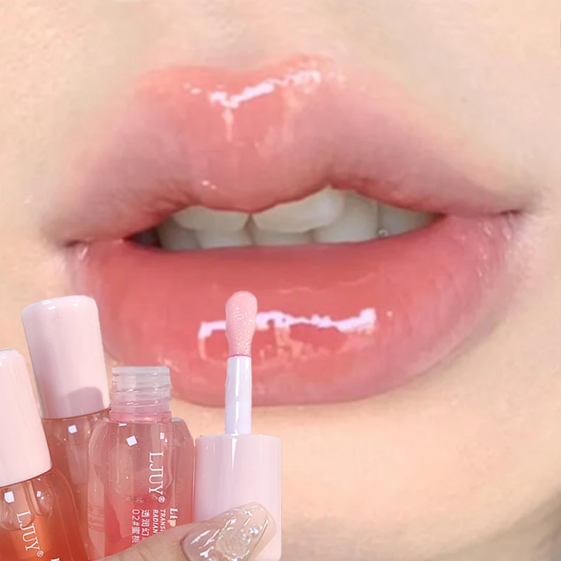 Moisturizing Plumping Lip Gloss Waterproof Lasting Nourish Anti-dry Anti-crack Reduce Fine Lines Lip Oil Korean Makeup Cosmetics