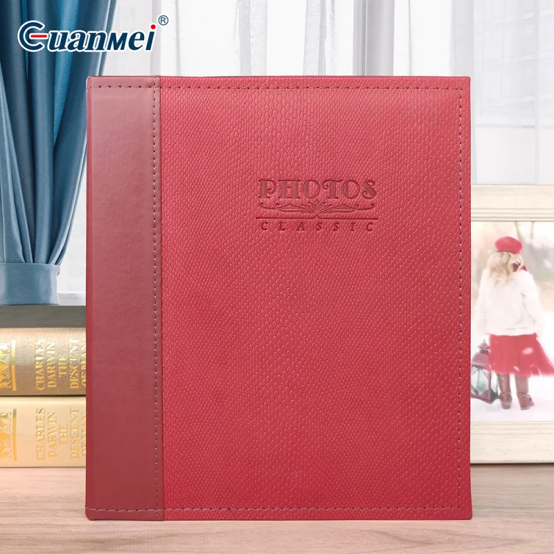 Customized. Guangmei Leather Surface Photo Album 7inch Photo Pocket Storage Book Album