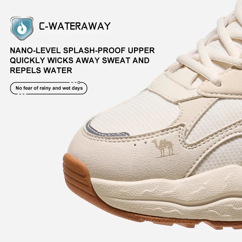 GOLDEN CAMEL Sapatos de caminhada masculinos e femininos tênis com aderência estável amortecimento confortável all-match sapatos de escalada casuais para homens
